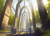 Transguild Promenade by Noah Bradley – Magic: The Gathering art print (Return to Ravnica)