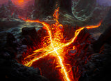Leyline of Combustion by Noah Bradley – Magic: The Gathering art print (Core Set 2020)