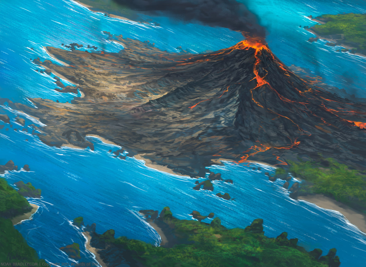 Volcanic Island – Noah Bradley