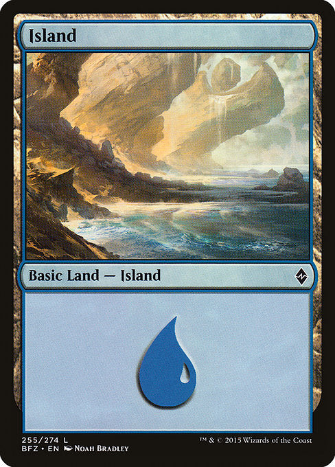 Island (Battle for Zendikar) (Not-full-art version)