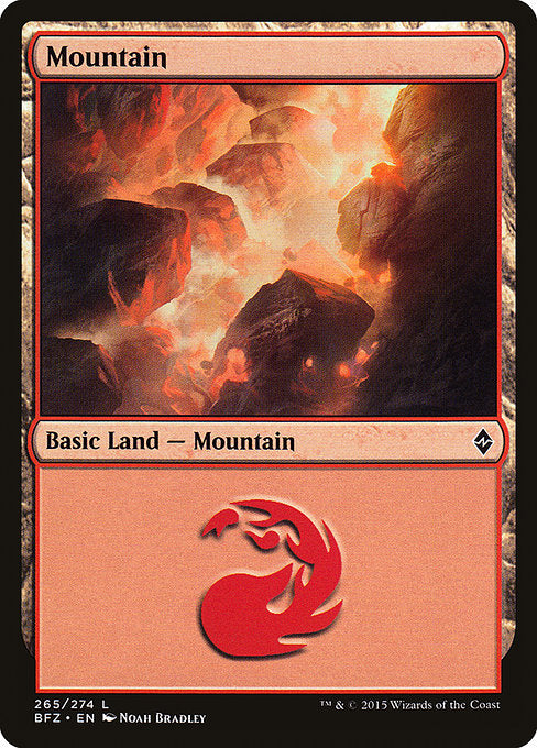 Mountain (Battle for Zendikar) (Not-full-art version)