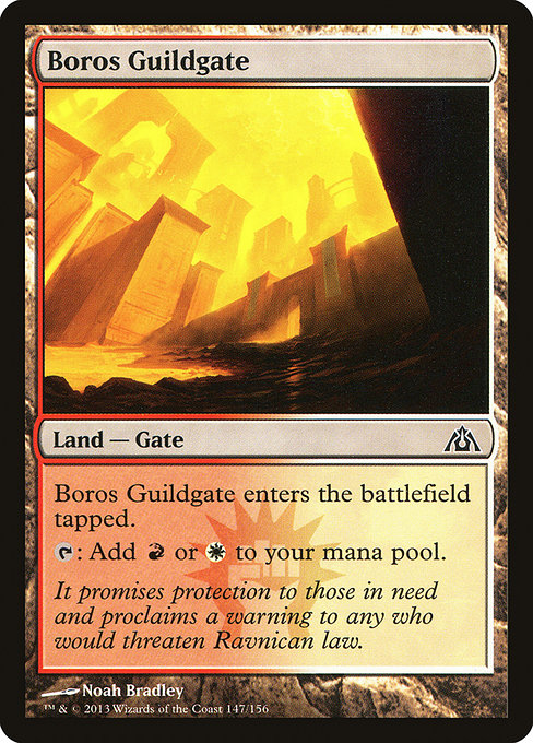 Boros Guildgate (Dragon's Maze) Noah Bradley Boros Guildgate (Dragon's Maze) Noah Bradley