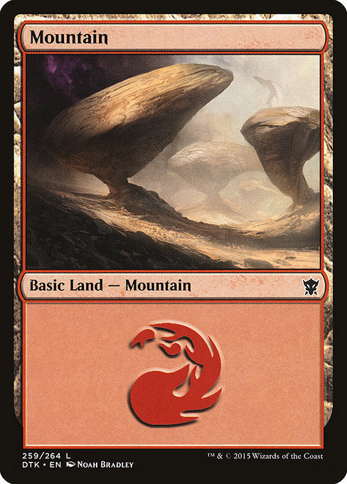 Mountain 1 (Dragons of Tarkir) (Foil)