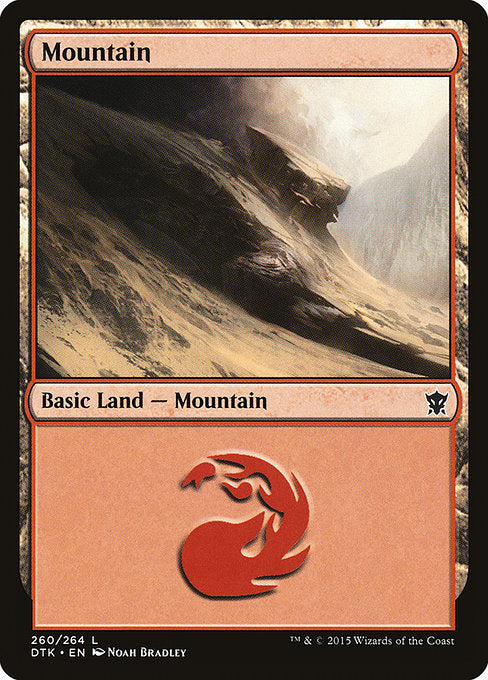 Mountain 2 (Dragons of Tarkir) (Foil)