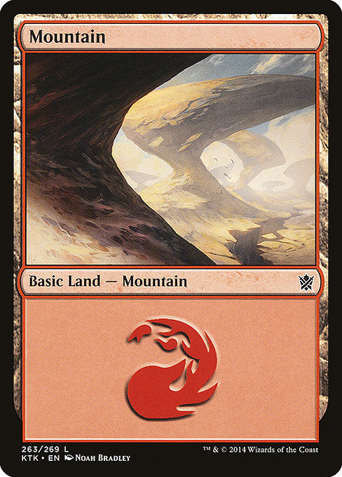 Mountain 2 (Khans of Tarkir) (Foil)