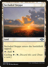 Secluded Steppe foil artist proof card by Noah Bradley – Magic: The Gathering, Modern Horizons